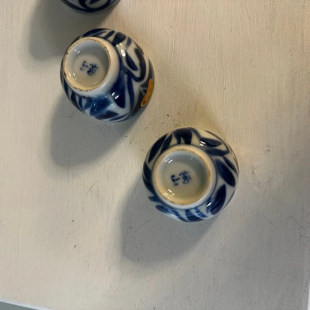 Set of 3 tiny bowls sushi soy sauce Japanese Asian charcuterie